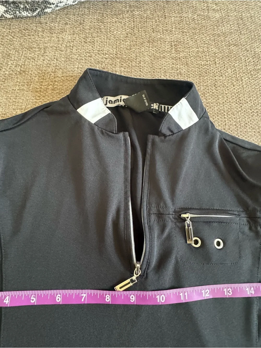 jamie sadock Black Long-Sleeve Quarter-Zip Golf Top